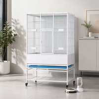 Nouvelle Cage d'élevage en Métal Grande Taille pour Perroquets et Pigeons, Compatible Canaris, Design Durable et Écologique