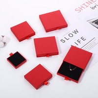 Boîte cadeau personnalisée en carton pour bijoux, avec logo imprimé, pour boucles d'oreilles, colliers et bagues