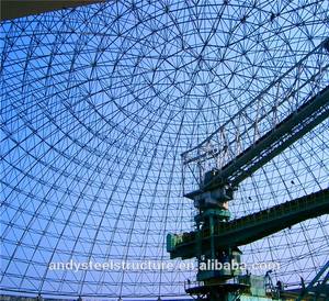 धूल नियंत्रण इस्पात कोयला भंडारण चंद। हल्के वजन अंतरिक्ष फ्रेम स्टील संरचना - Product Image 3