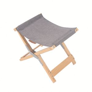 Picnic <b>Chair</b> Bamboo Camping Stool Hot Sale Customized Logo Factory Direct Portable Small <b>Folding</b> for <b>Outdoor</b> Carton Chinese - Product Image 2