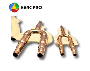 Raccord en Y pour système HVAC en cuivre, durable, résistant à la corrosion, conçu avec précision pour un flux d'air conditionné efficace - Product Image 2