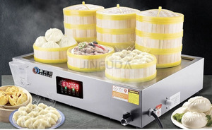 เครื่องนึ่งอาหารไฟฟ้าจากร้านอาหารจีนที่ใช้ในเชิงพาณิชย์เครื่องนึ่งอาหารติ่มซำอเนกประสงค์และสะดวก - Product Image 2