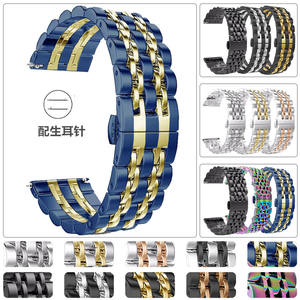 Bracelet métallique de luxe en acier inoxydable pour montre Samsung <span class=keywords><strong>Galaxy</strong></span> 3, 20mm, 22mm, <span class=keywords><strong>Gear</strong></span> S3 <span class=keywords><strong>S4</strong></span> - Product Image 5