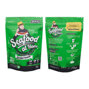 LT Kundenspezifischer Druck Wiederverschließbare Wiederverwendbare Gefrierbeutel mit Reißverschluss Matte Aluminiumfolie Standbeutel-Verpackung für Meeresfrüchte - Product Image 6