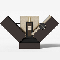 Boîte cadeau de luxe rigide personnalisée à 2 portes avec logo estampé à chaud, boîte en papier avec EVA pour emballage de parfum et d'huiles essentielles