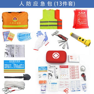 ชุดอุปกรณ์ฉุกเฉินแบบพกพา กระเป๋าช่วยเหลือภัยพิบัติสำหรับครอบครัว ทำจาก PVC เสริมมุมเย็บขอบอย่างดี ปรับแต่งได้ จินหัว เจ้อเจียง - Product Image 5