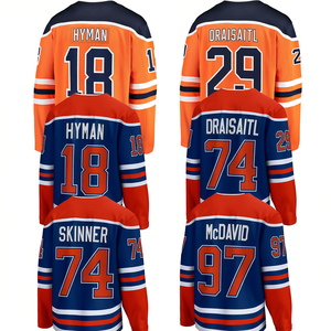 Jersey de Hockey sobre Hielo Personalizado de Edmonton, Jersey de Hockey sobre Hielo Bordado y Cosido a Medida - Product Image 1