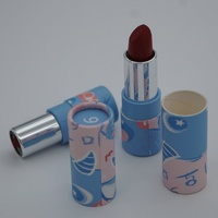 Rouge à lèvres avec impression couleur personnalisée Baume à lèvres Tube en papier kraft Contenants de bâton déodorant Push up