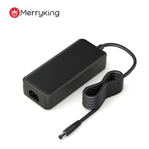 Merryking adaptor daya Desktop 48V 4A, Power supply dengan UKCA CE LVD EMC 0-200W 12V 15V 16V 18V 19V 7A 5A 6A 9A