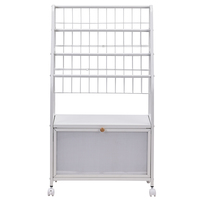 Étagère de rangement mobile multifonction à 5 niveaux pour livres et magazines pour enfants, en métal, pour la maison, chariot de lecture avec 4 roues