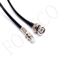 Câble de connexion de signal de caméra GPS automobile en cuivre de type N BNC FME femelle, câble d'extension vidéo classé IP67