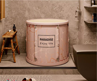 Baignoire pliable Portable pour enfant adultes salle de bain SPA baignoire 6 couches PVC bain de glace chaude trempage baignoire debout baignoire plongeante froide