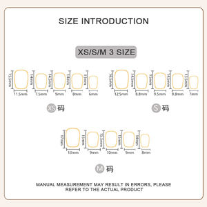 Marque privée Vente en gros Long carré en vrac Court <span class=keywords><strong>Faux</strong></span> pointe française Coréen 3d Personnalisé Acrylique Fait à la main Gelée à poser sur les ongles - Product Image 3