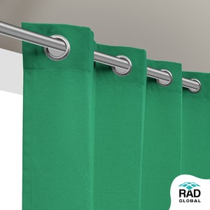 Cortinas Impermeables Verdes de Primera Calidad para Exteriores con Elegancia Contemporánea para Patios, Balcones y Terrazas - Product Image 4