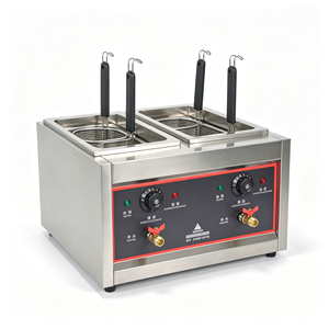 เครื่องทำบะหมี่แบบถังคู่เชิงพาณิชย์ สแตนเลส ใช้ไฟฟ้า 4KW 220-240V สำหรับร้านอาหารและร้านขายขนม - Product Image 1