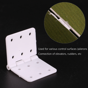 1 pièce Charnière plate en plastique pour modèles RC, avions télécommandés, avions à voilure fixe KT, connexion d'<span class=keywords><strong>aileron</strong></span>, DIY - Product Image 2