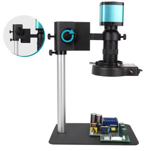 Microscope numérique monoculaire 4K avec zoom 130X, objectif CCD HD-MI 48MP 60FPS 1080P, caméra industrielle, éclairage annulaire LED, réparation de circuits imprimés - Product Image 4