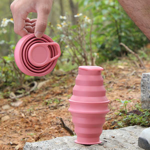 Bouteilles d'eau en Silicone réutilisables sans <span class=keywords><strong>Bpa</strong></span> pour vélo de sport, pliables, 2023 articles de boisson intelligents, meilleures ventes - Product Image 3