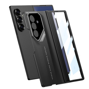 GKK for Z Fold 7 6 5 4 Compatible PC Material Shockproof Magnetic Folding Cellphone Case with Pure Color Design - Product Image 2
