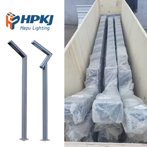 Lámpara Solar de Jardín Hepu HID IP65 de Aleación de Aluminio Cuadrada Tipo UFO 30W/50W, Farola para Paisajismo - Product Image 4