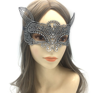 DAMAI Half-Face Lace Masquerade <b>Mask</b> Sexy Eye Women Venetian <b>Masks</b> for Halloween Party Dance Party Cosplay Performance Christmas - Product Image 5