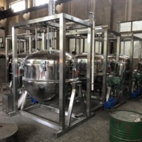 Vente flash : Cuiseur vapeur industriel sous vide pour confiture de fruits, capacité 200 à 500 litres, machine alimentaire à pression