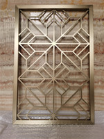 Revêtement de finition doré d'écran décoratif extravagant d'acier inoxydable cloison de luxe moderne de style