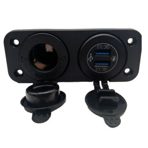 Weichuang Car Charger Dual <b>Usb</b> Type A 12-24V Universal For Cars Motorcycles Rv Boat 2 In 1 Modification Panel - Product Image 2