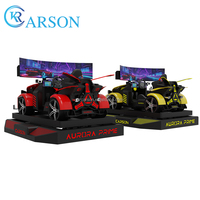 Simulateur de course dynamique AURORA PRIME 7DOF 11 cylindres, rotation, dérive, translation, machine de jeu de course avec pneus de voiture réels