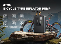 Compresseur d'air ultra-compact NEWO BL01 avec écran double, capteur haute précision pour pneus de vélo