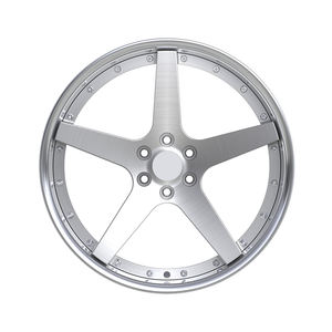 2 ruedas forjadas de aleación de aluminio 6061-T6, placa central pulida en bruto, adecuada para toda la serie de ruedas de lujo - Product Image 2