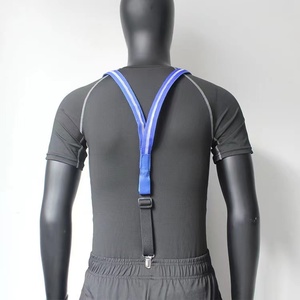 Décorations d'événements brûlant <span class=keywords><strong>homme</strong></span> Festival néon tissu TPU bbad éclairage LED bretelles hommes clignotant LED bretelles - Product Image 6