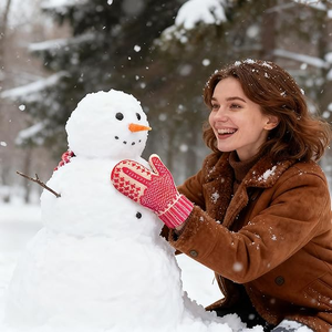 Explosions the 'Naughty List' Mittens Hidden Personality Naughty List Knitted Gloves - Product Image 5