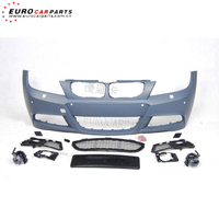 Body Kit Cocok untuk 3 Seri E90 05-12y Bumper Depan Gaya M-T Bumper Belakang Sisi Rok Bahan PP Bagian Mobil Penuh
