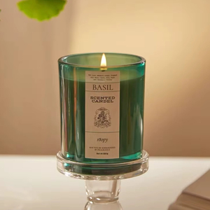 <span class=keywords><strong>Bougeoir</strong></span> en verre de luxe vide unique de 8oz 10oz <span class=keywords><strong>avec</strong></span> couvercles et bocaux à <span class=keywords><strong>bougie</strong></span> d'emballage personnalisé de marque de distributeur personnalisée - Product Image 3