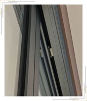 Porte d'entrée coulissante en alliage d'aluminium Deioux au design moderne avec verre résistant aux ouragans pour balcon, taille personnalisée