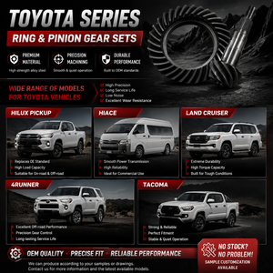 ชุดเฟืองท้ายประสิทธิภาพสูง 8 นิ้ว 4 สูบ สำหรับ Toyota Hilux <span class=keywords><strong>LN106</strong></span> อัตราทด 9x41 27-Spline อัพเกรดสำหรับออฟโรด - Product Image 6