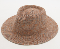 Papier tressé Papier Hat 100% paille couleur mélangée été Panama chapeaux