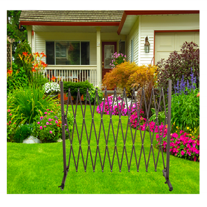 Barrière de clôture extensible pour portail de jardin, barrière de sécurité extensible en aluminium, double simple, antirouille, utilisation intérieure et extérieure pour animaux de compagnie - Product Image 4