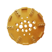 Plaque de meulage diamantée PCD de 250 mm pour la préparation des surfaces en colle époxy, disque abrasif pour meuleuse à tête unique