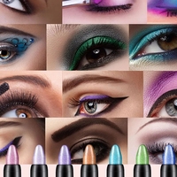 15 warna stik Eyeshadow pensil mutiara awet non-kering pena rias Highlighter pena stik produk rias mata