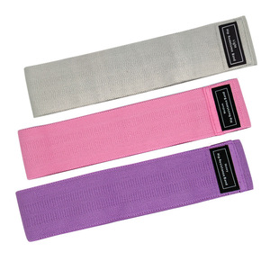 Custom Logo Elastic Fabric Non Slip Gym Hip <b>Bands</b> Booty Yoga Resistance <b>Band</b> for Home <b>Workout</b> Fitness - Product Image 4