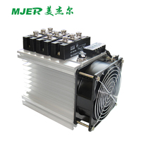 Modul Thyristor MTC160A1600V 3pcs MTC dengan heatsink dan kipas MTC160A1600V set thyristor