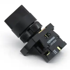 Iehc-selector rotativo de bloqueo automático, interruptor de botón de alta calidad YB2-ED21 XB2 (LA5) Serie 2 posiciones 22mm