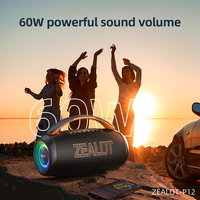Subwoofer ile bağnaz 60 60W hoparlör, RGB ışık ile IPX6 su geçirmez hoparlör, EQ, AUX, TF, USB açık için kolu ile, parti