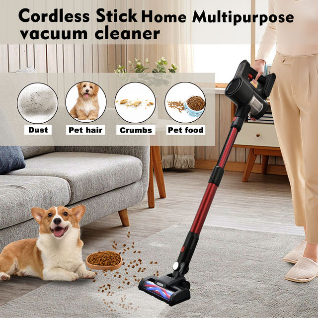 Multipurpose Cordless Stick Homeheld Vacuum Cleaner Strong Suction Wireless Wet and Dry Vertical Electric Battery Vaccum
