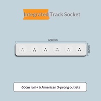 Nouvelle Conception Prise de Courant US 110V en Alliage d'Aluminium et Bronze Phosphoreux, Multiprise Coulissante pour Rail, Idéale pour l'Export