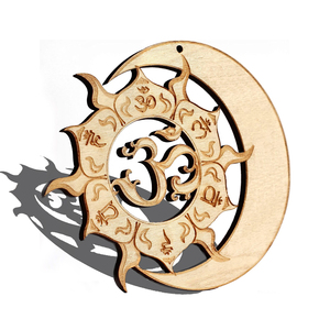 Laser Cut Wooden Wall Art Spiritual Gifts Meditation Hanging Engraving Chakra Decor Spiritual Home Decor
