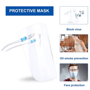 Máscara protectora transparente anti-salpicaduras de saliva a prueba de aceite de cocina, máscara de seguridad con marco de gafa - Product Image 3