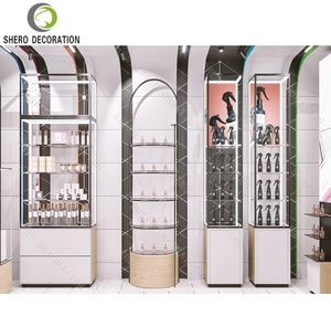 Modern Perfume Shops Interior Design Custom Multi-Layer Perfume Display Cabinet With Shelves Perfume Stand Display Rack - Product Image 5